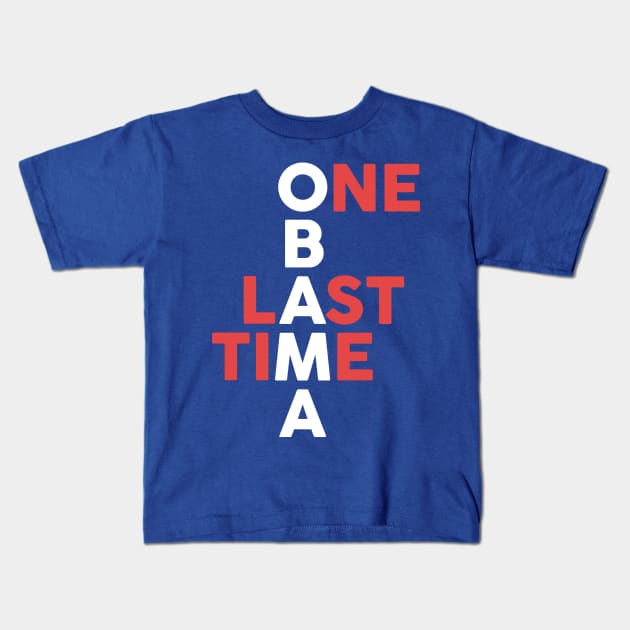 Obama: One Last Time Kids T-Shirt by juhsuedde